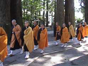 Buddhist Monks on Mt Koya