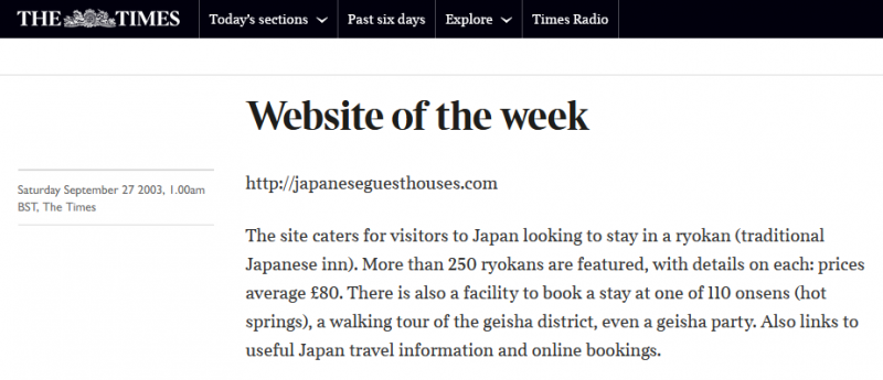 The Times-Japanese Guest Houses